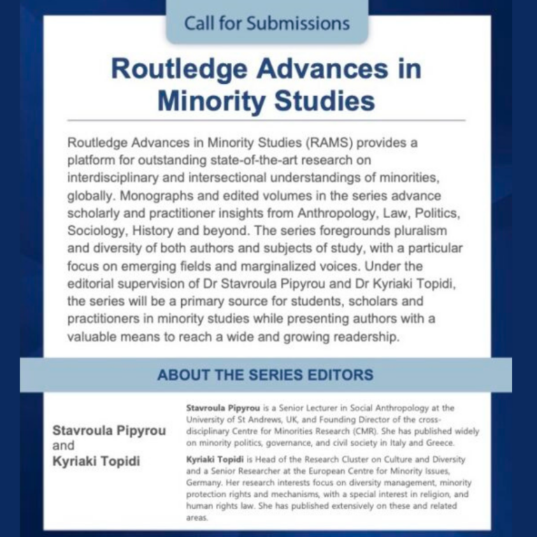 Routledge Advances in Minority Studies